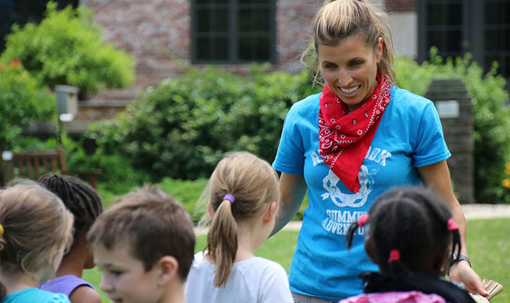 Summer Counselor with campers