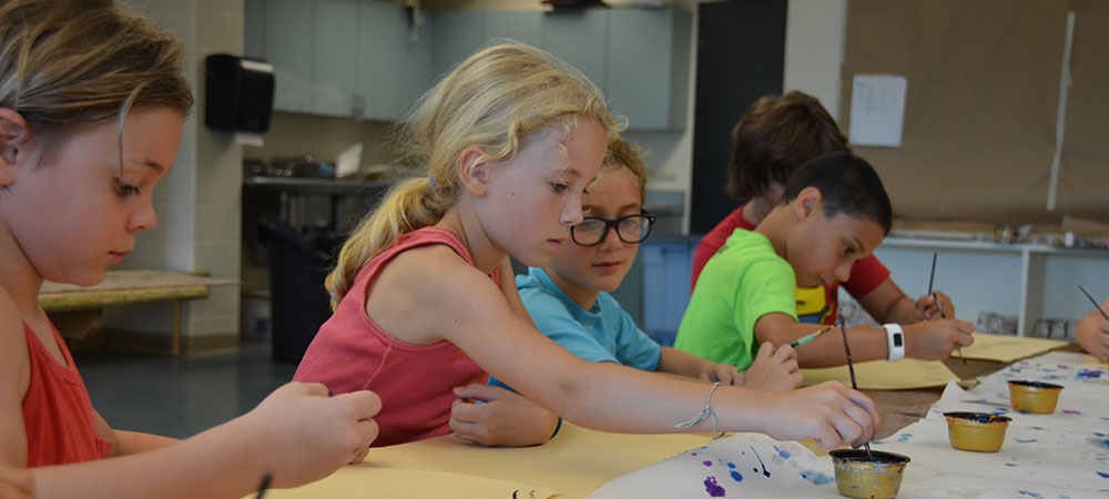 Campers with Art at Renbrook School Summer