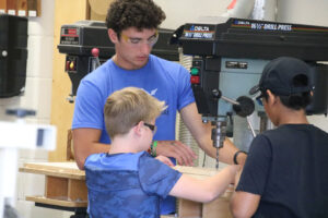 Woodworking at Renbrook School Summer Camp