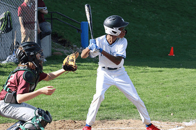 Baseball - Boys Junior Varsity batter ready