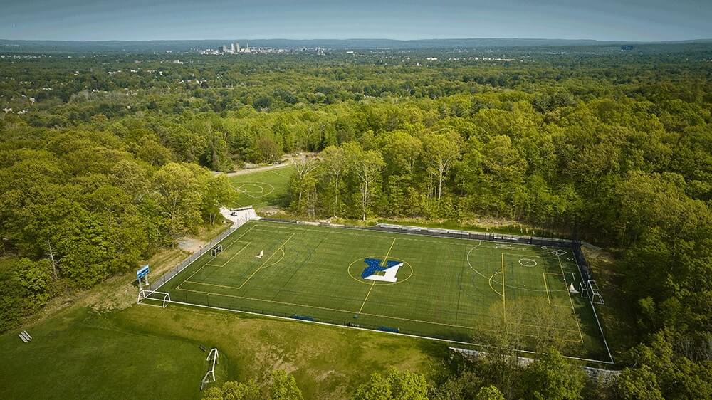 Drone Photo of Turf to Hartford Dudek at Renbrook School