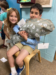 Kindergarten student shares his animal project