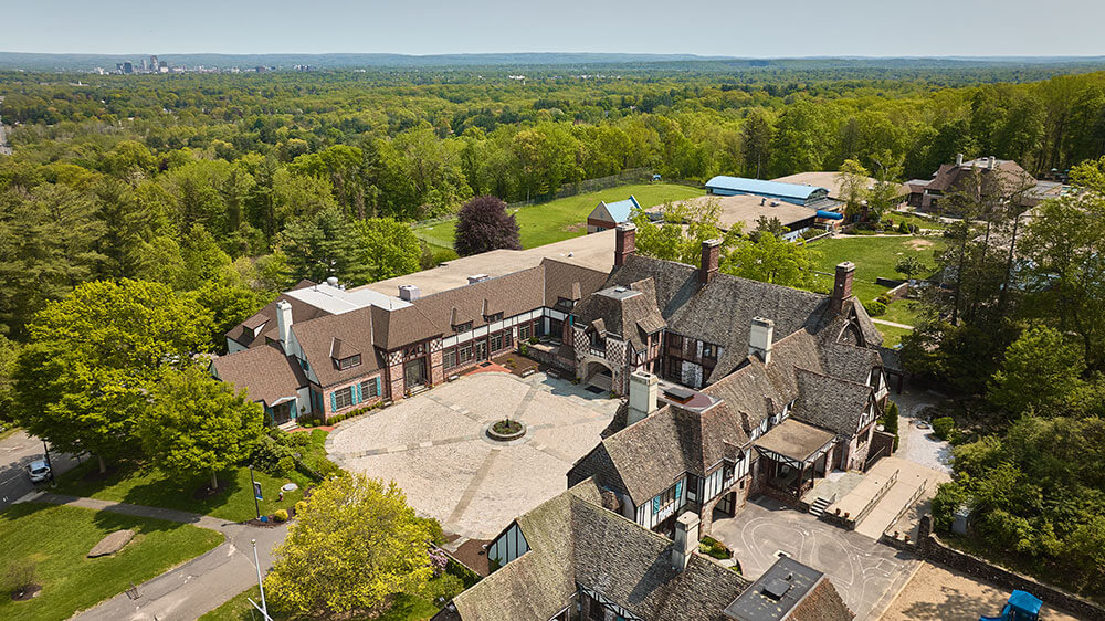 Drone view of Renbrook School to Hartford Dudek