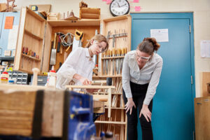 Extra help in woodshop