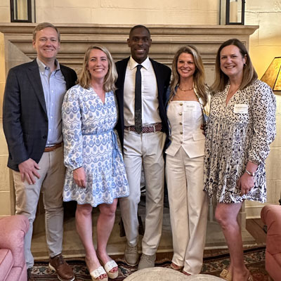 Speaker of the Connecticut House of Representatives Matt Ritter ’97, Lindsey Diehl Wilson ’97, Renbrook School 2025 Distinguished Alumnus Franklin Perry ’97, Michele Wiernasz Puopolo ’97, Courtney Yost ’97 