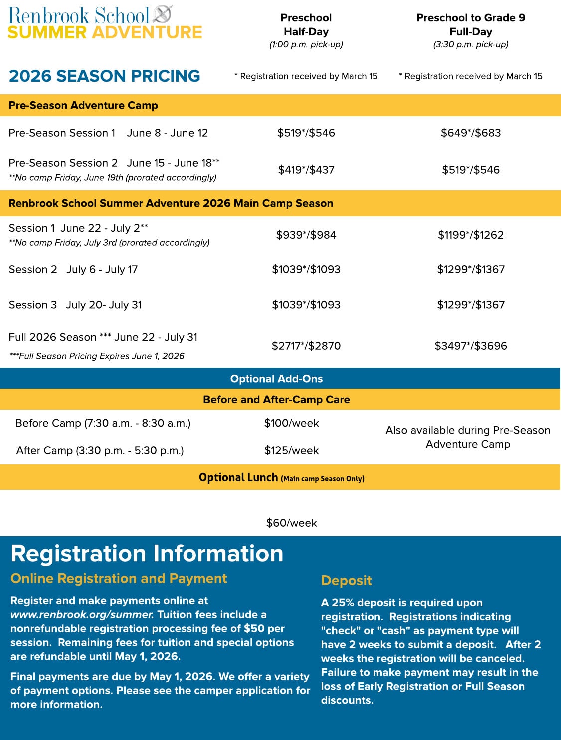 2026 Dates & Rates Web version