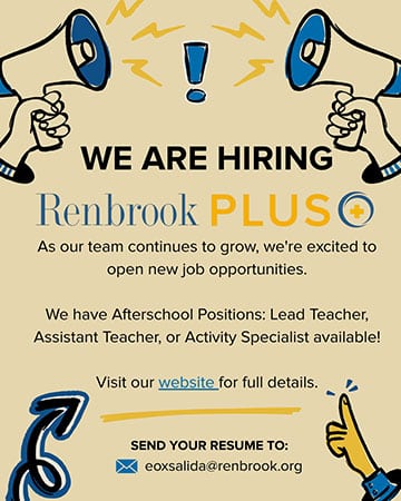 WE-ARE-HIRING---Renbrook-PLUS Renbrook PLUS job ad