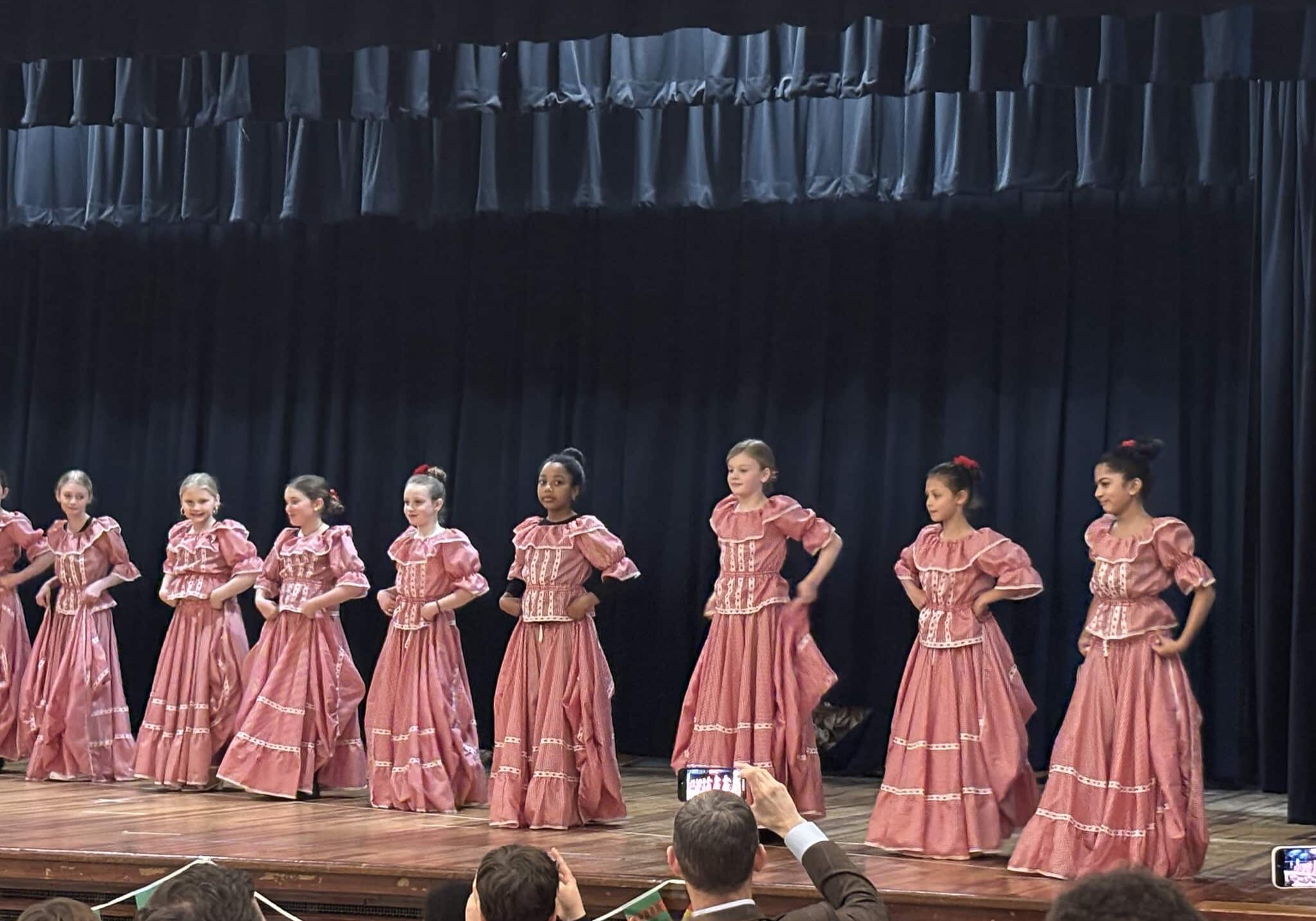 Grade 4 Latin Dance Cultural Cafe Grade 4 students performing Latin Dance